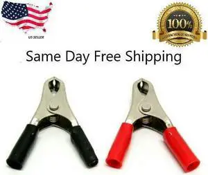 DC Power Cable Alligator Clips w/ 4mm Female Bullet Banana Holes, LiPo Chargers