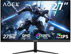 Z-EDGE AGEX Series AG27QS 27" QHD 2560x1440 275Hz 1ms IPS Gaming Monitor, HDMI x2, DP x1 Z-EDGE AGEX Series AG27QS 27" QHD 2560x1440 275Hz 1ms IPS Gaming Monitor, HDMI x2, DP x1