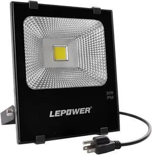 Jaspertronics Outdoor LED 50W Flood Light IP66 Rated for Ultra Durability