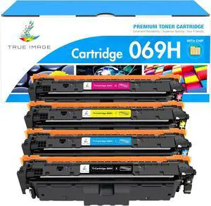 069H 069 Toner Cartridge Set: Compatible Replacement for Canon MF753Cdw Toner Cartridges 069 069H for Canon imageCLASS MF753Cdw MF751Cdw LBP674Cdw Printer Ink B/C/Y/M 4 Pack
