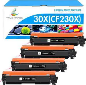 CF230X 30X Black High Yield Toner Cartridge Compatible Replacement for HP 30X CF230X 30A CF230A for HP Laserjet Pro MFP M227fdw M203dw M227fdn M203dn M227sdn M203d Printer Ink 4-Pack