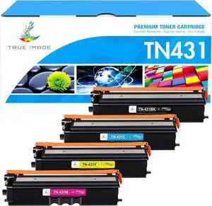 TN-431 TN431 Toner Cartridge 4-Pack Compatible for Brother TN431 TN 431 TN-431 Toner Cartridge for Brother MFC-L8900CDW HL-L8360CDW HL-L8260CDW MFC-L8610CDW HL-L8360CDWT Printer Ink (B/C/Y/M)