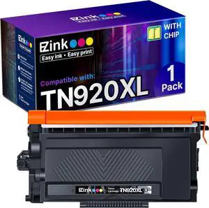 E-Z Ink TN920XL TN920 Toner Cartridge HL-L6210DW: Compatible for Brother TN-920XL TN-920 High Yield to Use with HL-L6210DW HL-L5210DW HL-L6210DWT HL-L5210DN HL-L5210DWT (1 Black, with Chip)