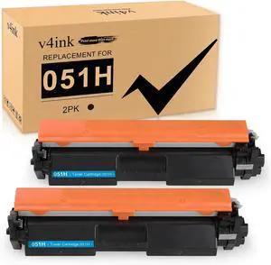 v4ink 051H Compatible Toner Cartridge Replacement for Canon 051H 2169C001 (High-Yield, 2-Pack) Work with imageClass LBP160 LBP161dn LBP162dw MF260 MF264dw MF267dw MF269dw Printer