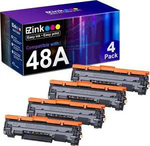 E-Z Ink Compatible Toner Cartridges Replacement for HP 48A CF248A Toner Cartridges Work with Pro M15w M15a M16w M16a Toner MFP M28w M28a M29w M29a M30w M31w Printer (4 Black)