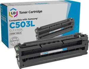 LD Products Compatible Toner Cartridge Replacement for Samsung C503L CLT-C503L High Yield (Single Cyan) C ompatible with Samsung Xpress SL-C3010ND SL-C3060FR SL-C3060ND
