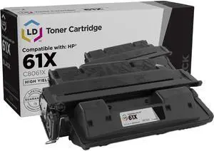 LD Remanufactured Toner Cartridge Replacement for HP 61X C8061X High Yield (Black) Compatible with HP Laserjet: 4100, 4100dtn, 4100mfp, 4100n, 4100tn, 4101mfp