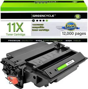greencycle Compatible Toner Cartridge Replacement for HP 11X Q6511X Use for Laserjet 2430 2420 2410 2400 2420d 2420dn 2430tn Printer (High Yield Black, 1-Pack)