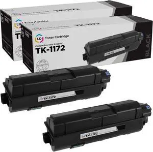 LD Products Compatible Toner Cartridge Replacement for Kyocera TK-1172 (2 Pack - Black) with The Following Printer Models M2540d M2640idw M2040dn M2540dw