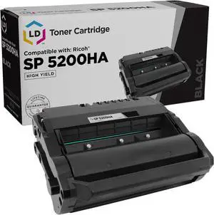 LD Products Remanufactured Toner Cartridge Replacement for Ricoh SP 5200HA 406683 (Black, Single-Pack) for use in SP5200DN, SP5200S, SP5210DN, SP5210SF, and SP5210SR Printers