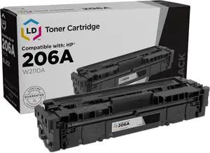 LD Products Compatible Toner Cartridge Replacement for HP 206A 206X W2110A W2110X (Black) for HP Color Pro M283fdw M255dw MFP M283cdw M282nw M283 M255 Printer Ink