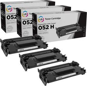 LD Products Compatible Toner Cartridge Replacement for Canon 052H 2200C001 High Yield (Black, 3-Pack) for use with ImageCLASS LBP214dw, LBP215dw, MF424dw, MF426dw and MF429dw