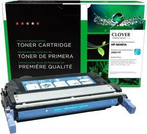 Clover Remanufactured Toner Cartridge Replacement for HP Q6461A (HP 644A) | Cyan