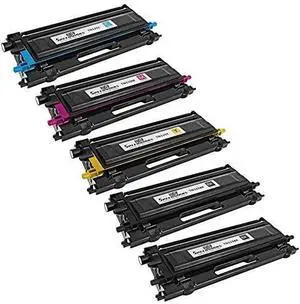 SPEEDYINKS Remanufactured Toner Cartridge for Brother TN115 High-Yield (2 Black, 1 Cyan, 1 Magenta, 1 Yellow, 5Pk) Compatible with DCP 9040cn 9045CDN HL 4040CN 4040CDN MFC 9440CN 9840CDW and More