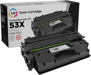 LD Products Compatible MICR Toner Cartridge Replacement for HP 53X Q7553X High Yield (Black) for use in HP Printer Laserjet P2015, P2015d, P2015dn, P2015x, M2727 MFP, M2727nf MFP, & M2727nfs MFP