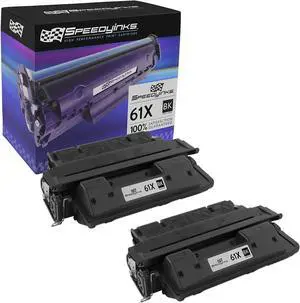 Speedy Inks Remanufactured Toner Cartridge Replacement for HP 61X C8061X High Yield (Black, 2-Pack) Compatible with HP Laserjet 4100mfp 4100dtn 4100 4100n 4100tn 4101mfp