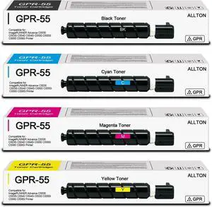 GPR55 GPR-55 Toner Cartridge Set High Yield Compatible Canon GPR 55 Toner Replacement for Canon ImageRunner Advance C5535 C5535i C5540 C5540i C5550 C5550i C5560 C5560i Printer(4-Pack)