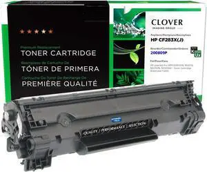 Clover Remanufactured Toner Cartridge Replacement for HP CF283X | Black | Extended Yield