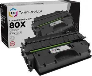 LD Products Compatible Replacement for HP 80X MICR Toner Cartridge CF280X 80A CF280A High Yield (Black, Single-Pack) Laserjet 400 M401a, 400 M401dn, 400 M401dne, 400 M401dw, 400 M401n, 400 MFP M425dw