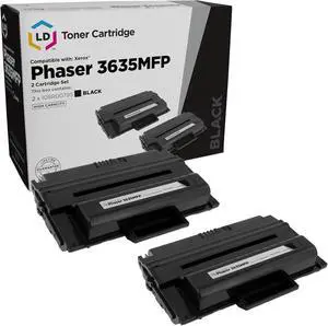 LD Products Compatible Toner Cartridge Replacement for Xerox Phaser 3635 108R795 High Yield (Black, 2 Cartridge Pack) Compatible with Xerox Printers Phaser 3635MFP 3635MFP/S 3635MFP/X