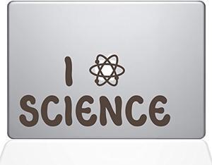 I Atom Science Vinyl Sticker, 13" Macbook Pro (2015 & Older Models), Brown (1365-Mac-13P-Bro)