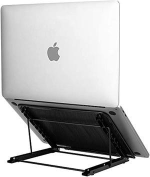 Laptop Stand Upgraded, Adjustable Portable Laptop Holder For Desk, Aluminum Ventilated Notebook Riser For Macbook Air Pro, More 10-15.6 Inches Pc Computer, Tablet, Ipad (Black)