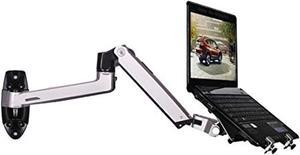 Xsj8012wt Aluminum Alloy Mechanical Spring Arm Wall Mount Laptop Holder Full Motion Laptop Mount Arm Monitor Holder Laptop Stand (Silver)
