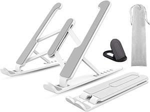 Laptop Stand, Adjustable Portable Laptop Holder, 6-Angles Adjustable Ventilated Cooling Notebook Stand Mount Compatible With Macbook Air Pro, Lenovo, Dell, More 10-15.6 Laptops
