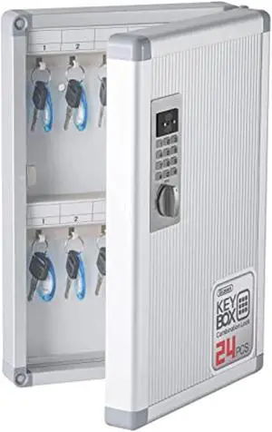Key Organizer Lock Box, Key Box Wall Mount With Code Lock And Key Tag For House Keys Outdoor Key Cabinet