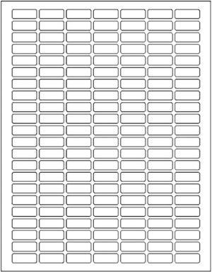 White Printable Labels Sheets + Bonus Color Labels Produce Excellent Results With Standard Laser Printer-Template Included! White Rectangular Stickers ( 1" X 0.375") - 7850 Pack