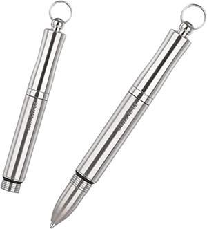 Mini Titanium Pen, Keychain Portable Gadget Metal Pens With Case, Luxury Ballpoint Pen Gifts For Men Women Christmas Business Birthday Anniversary