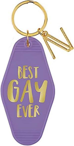 Motel Key Tag, 1.75 X 3.5-Inches, Best Gay Ever