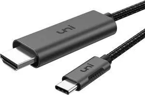 USB C to HDMI Cable for Home Office 6ft (4K@60Hz) uni USB Type C to HDMI Cable