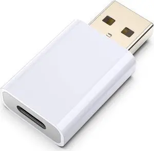 USB Male to USB C Female Adapter Compatible with Apple MagSafe Charger USB Type-C to A Charger Cable Connector for iPhone 11 12 Mini Pro Max MacBook iPad Samsung Galaxy Note Google Pixel 5 4 3 2 XL