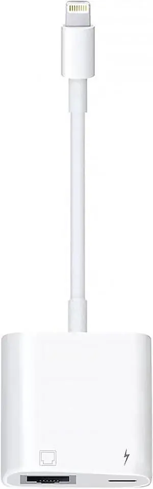 Lightning to RJ45 Ethernet LAN Network Adapter with Charge Port for Select iPhone,iPad Models 100Mbps Charging Plug and Play