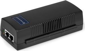 Amcrest Active Gigabit PoE Injector Adapter, IEEE 802.3 10BaseT and IEEE 802.3u 100BaseTx Compliant, Up to 100 Meters; FSE801G