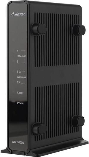 Actiontec Single Dual-Band Wireless Network Extender and Ethernet Over Coax Adapter (WCB3000N)