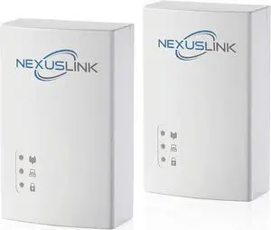 NexusLink G.hn Powerline Ethernet Adapter | 1200 Mbps | Gigabit Port, Power Saving, Home Network Expander with Stable Ethernet Connection for Online Gaming, Video Streaming | 2-Unit Kit (GPL-1200-KIT)