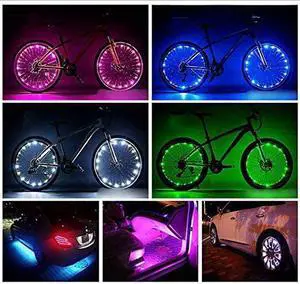 Battery Powered Led Strip Lights Flexible Color Changing RGB LED Light Strip 5050 3M/9.8FT 90 LEDs 5V Battery-Powered with Controller