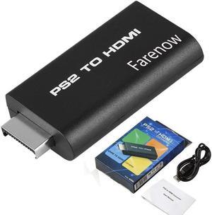 Video AV Adapter for Sony Playstation 2 PS2 to HDMI Converter w/ 3.5mm Audio Output for HDTV HDMI Monitor by