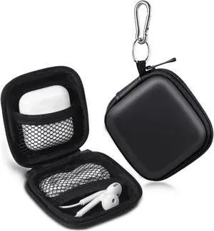 Earbud Case, Cridoz Earphone Case Headphone EVA Earbud Holder with Stainless Steel Carabiner Cell Phone Accessories Organizer Mini Earbud Pouch for Wireless Earbuds, Bluetooth Headset, SD Memory Card Earbud Case, Cridoz Earphone Case Headphone EVA Earbud Holder with Stainless Steel Carabiner Cell Phone Accessories Organizer Mini Earbud Pouch for Wireless Earbuds, Bluetooth Headset, SD Memory Card