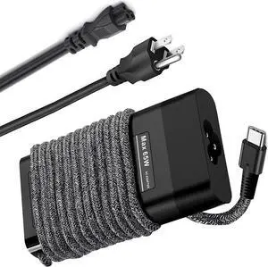 New Slim HP 65W USB C Laptop Charger for HP Envy x 360,HP Spectre x360,Elitebook x360,Chromebook x360,Elite x2,Pavilion x2, Envy x2 Type C Fast Travel Power Adapter