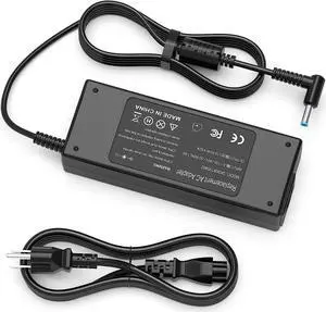 90W Laptop Charger for HP Envy 13 15 17 M6 M7 X360; HP Pavilion X360 11 13 14 15 17, Stream 11 13 14 AC Adapter; HP Spectre X360 13 15, Elitebook Power Supply Cord (Smart Blue Tip)