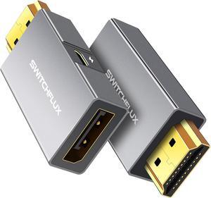 HDMI to Displayport Adapter [1 Pack] 4k@60Hz HDMI to Displayport Converter Aluminium HDMI Male to DP Female Adapter Compatible with PC Graphics Card Laptop and More