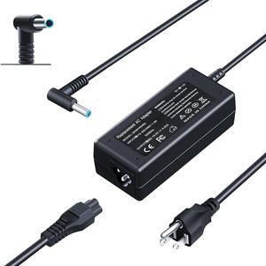 Ac Adapter Laptop Charger for HP Envy Pavilion Probook Stream EliteBook 15-u010dx 15-u011dx 15-u002xx 15-u050ca 14-f020us 14-f021nr Sleekbook Ultrabook Computer Smart Blue Tip Power Supply Cord Plug