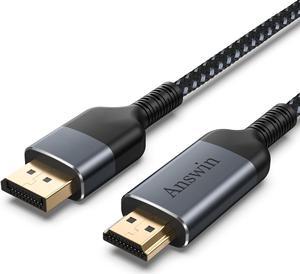 HDMI to DisplayPort Cable 4K HDMI to DisplayPort 6Ft HDMI in to DP Cable Connector Out for Xbox One/360/NS/PS4/PS5/Mac Mini PC to Monitor