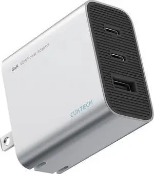 65W USB C Charger, GaN III Fast Charger, PPS 3-Port Fast Compact Foldable for /Air, Tablet, Galaxy S24, Dell XPS 13, Note 20/10+, iPhone 15/Pro, Switch, Steam Deck, Pixel and More