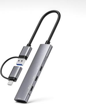 USB C to USB C Hub,4-Port USB C Hub/USB to USB C Adapter,Data Transfer Only