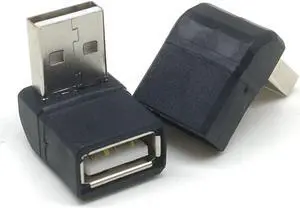 USB 2.0 Adapter 90 Degree Male to Female Combo Vertical Up and Down Angle Coupler Connector