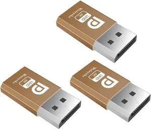 DisplayPort Headless Ghost Display EDID Emulator Virtual Display Adapter DP Dummy Plug 4K(fit Headless 1920x1080@60Hz/2560x1600@30Hz/3840x2160@17hz) -3 Pack